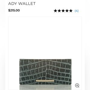 Brahmin NWOT Ady Obsidian Veil Wallet.